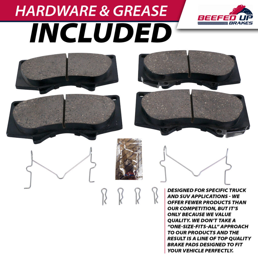 20002006 Toyota Tundra Heavy Duty Front Ceramic Brake Pads Beefed Up